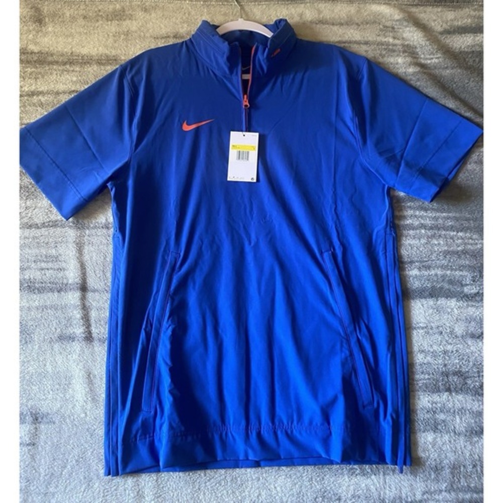 Nike Mens Academy Pro Short Sleeve Quarter Zip Drill Top Blue FJ9548-495‎ S